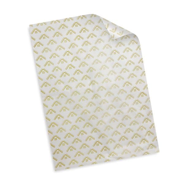 Branded Promotional Tissue Paper - White