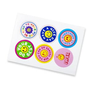 Branded Promotional Sticker Sheet 80mm Circle - Gloss