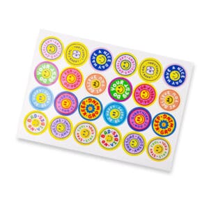 Branded Promotional Sticker Sheet 44mm Circle - Gloss