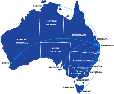 Deliver Australia Wide to all Major Cities