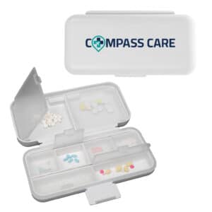 Branded Promotional Compact Pill Organiser