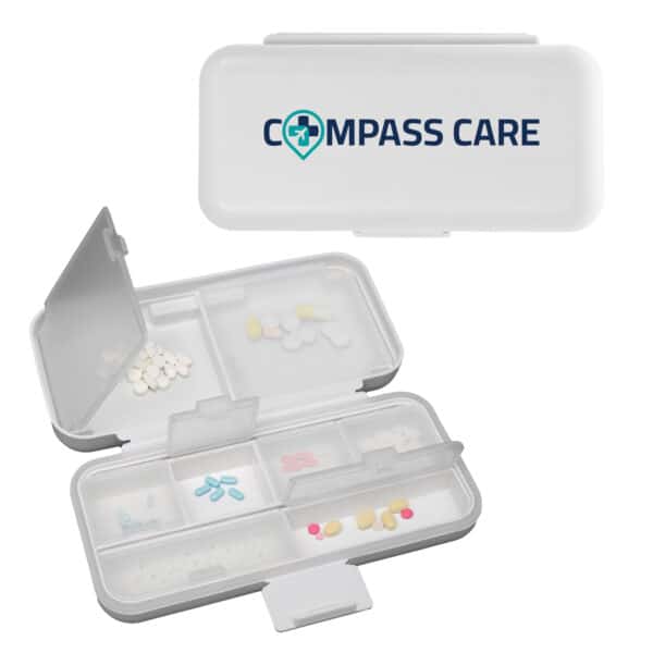 Branded Promotional Compact Pill Organiser