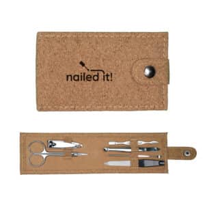 Branded Promotional Cork Manicure Set