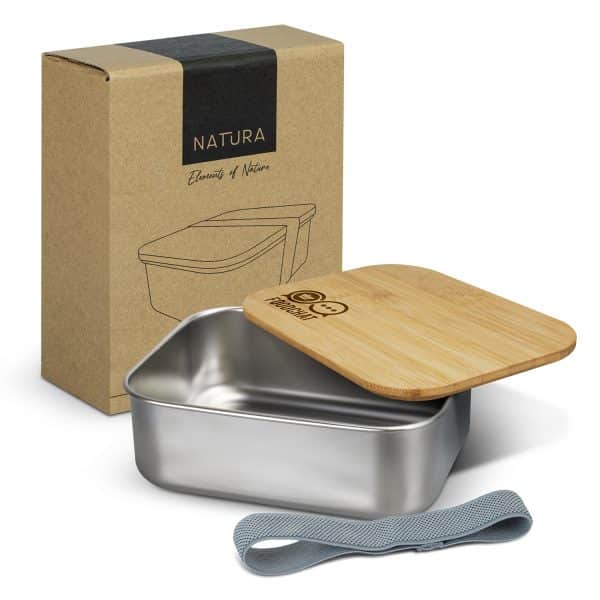 Branded Promotional NATURA Stainless Steel Lunch Box