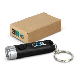 Branded Promotional Rechargeable Torch Keyring