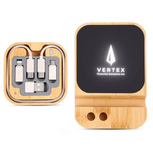 Branded Promotional Wander Wireless Charger Set