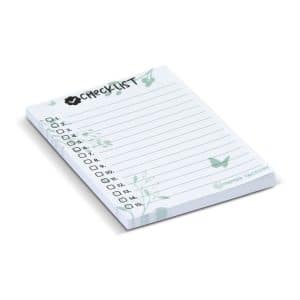 Branded Promotional Recycled Sticky Pad 100 X 75mm - 50 Sheets