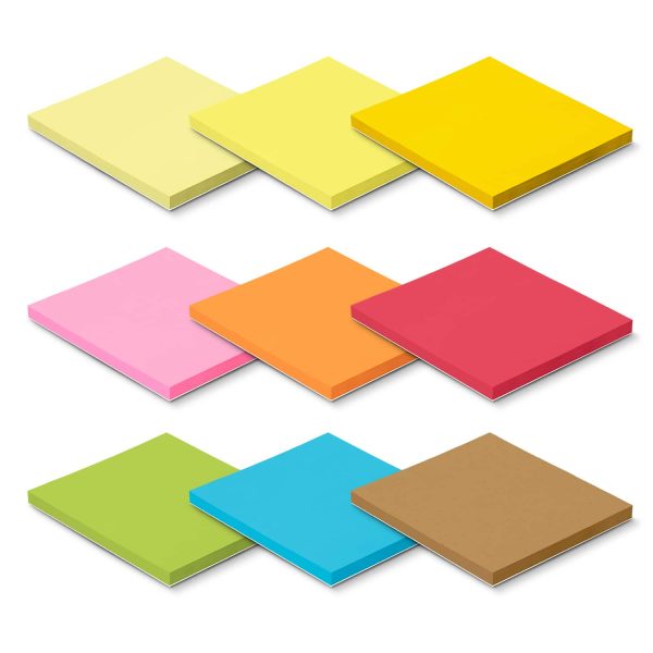 Coloured Sticky Pad 70 X 75mm - 50 Sheets - Image 4