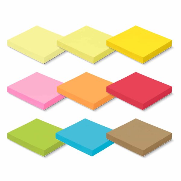 Coloured Sticky Pad 70 X 75mm - 100 Sheets - Image 4