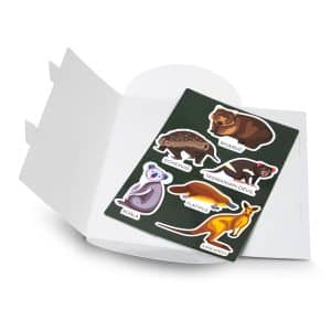 Branded Promotional Custom Die Cut Magnet Sheet - A5