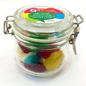 Branded Promotional Small Canister with Christmas Mixed Lollies