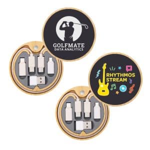 Branded Promotional Reveal Inductive Circle Charger Set