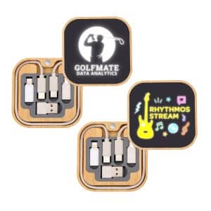 Branded Promotional Reveal Inductive Square Charger Set