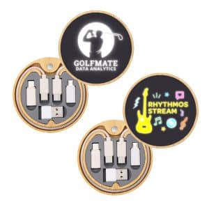 Branded Promotional Reveal Inductive Circle Charger Set