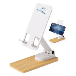 Branded Promotional Lexi Bamboo Mobile Stand