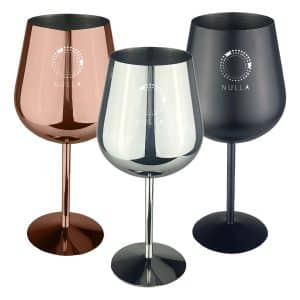 Branded Promotional Bula Vinaka Stainless Steel Wine Glass