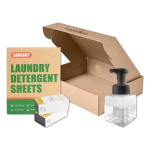 Branded Promotional Paper Soap And Bottle Gift Set