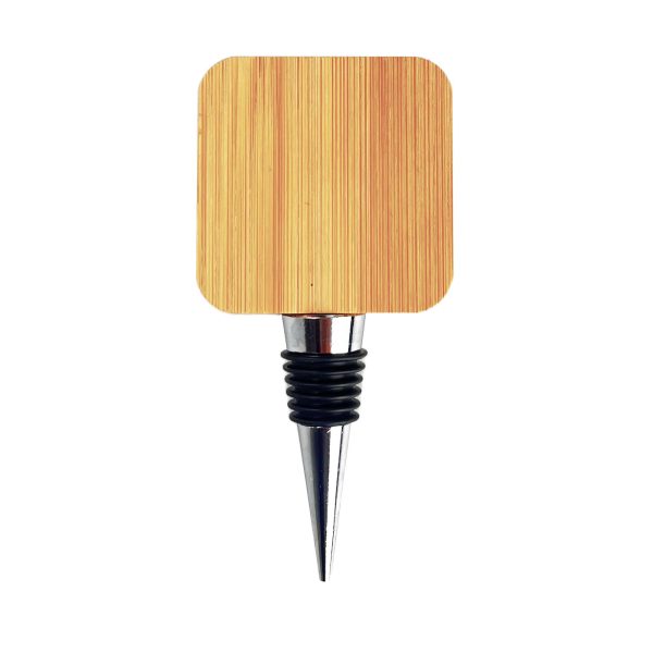 Bamboo Wine Stopper Opener - Image 5