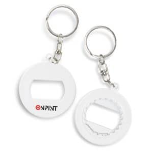 Branded Promotional Presto 3-in-1 Bottle Opener Key Ring