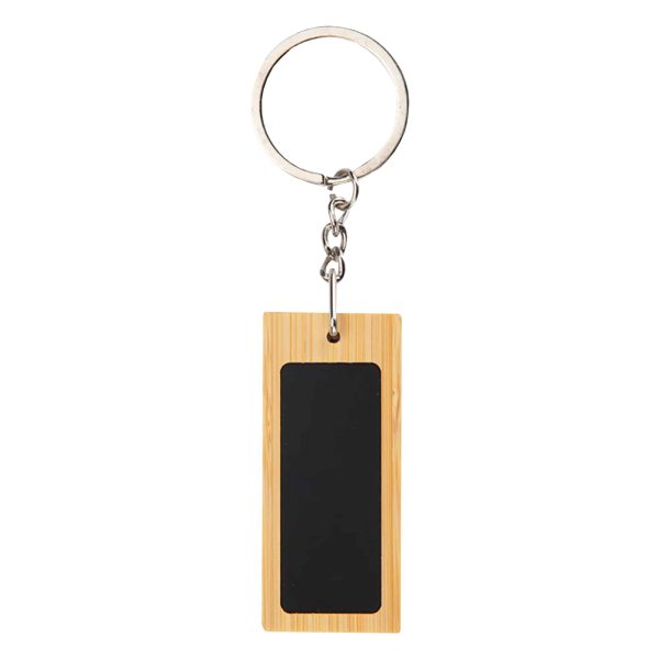 Mirage Rectangular Bamboo Keyring - Image 4