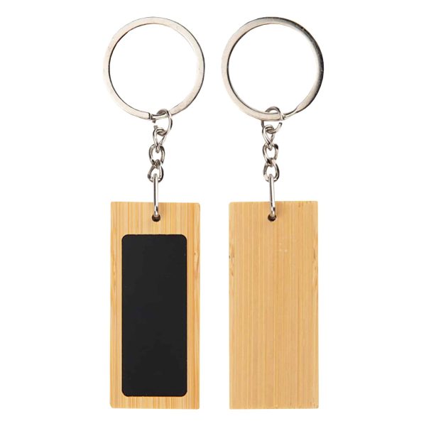 Mirage Rectangular Bamboo Keyring - Image 5