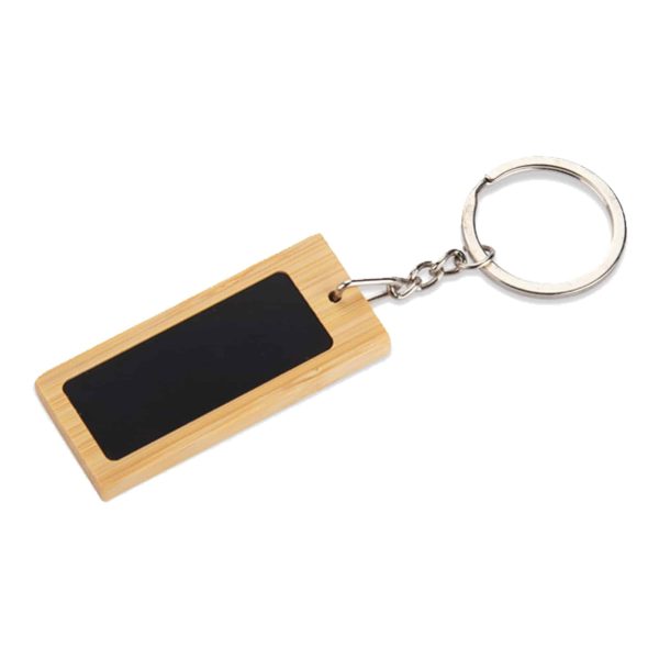 Mirage Rectangular Bamboo Keyring - Image 6