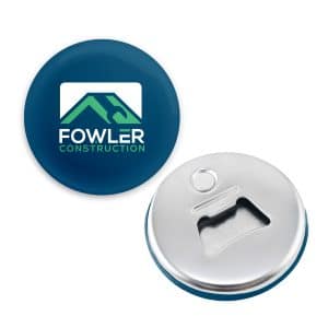 Branded Promotional Button Bottle Opener