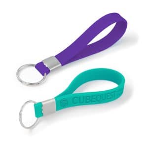 Branded Promotional Silicone Strap Keytag