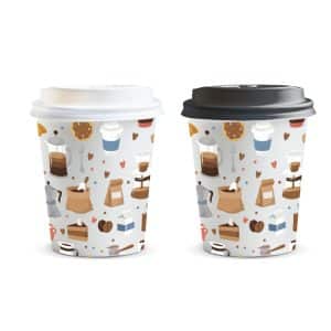 Branded Promotional Kudos Paper Coffee Cup - 230ml