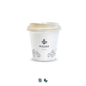 Branded Promotional Compostable Paper Coffee Cup - 180ml