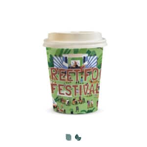 Branded Promotional Compostable Paper Coffee Cup - 230ml