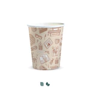 Branded Promotional Compostable Paper Cup - 230ml