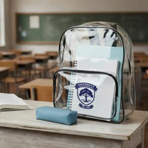 Branded Promotional Clear Stadium Backpack