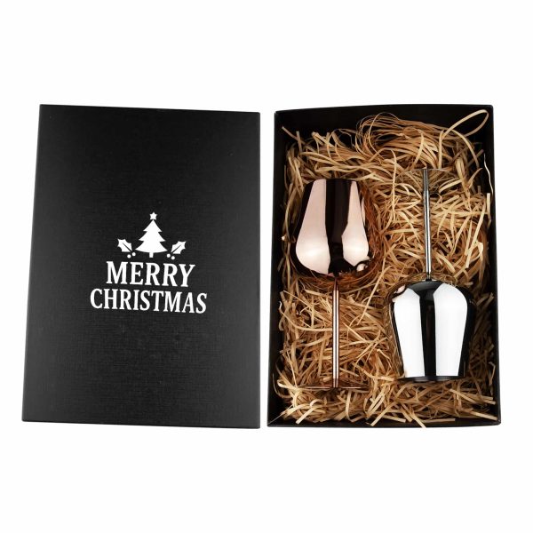 Bula Vinaka Stainless Steel Wine Glass Gift Set - Image 4