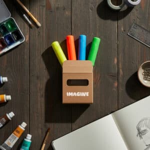 Branded Promotional Triangle Highlighter Set