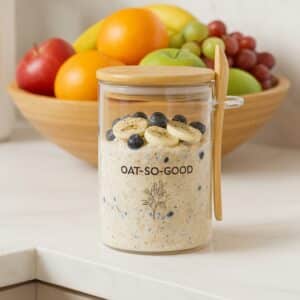 Branded Promotional Overnight Oats Container