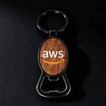 Branded Promotional Autumn Wood Bottle Opener – Round