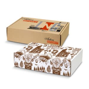 Branded Promotional Die Cut Box With Locking Lid - 300x225x75mm