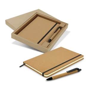 Branded Promotional Somerset Notebook And Pen Gift Set
