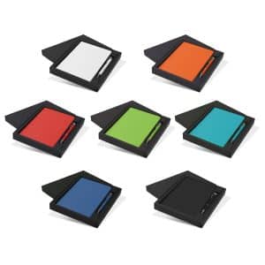 Branded Promotional Kingston Notebook And Pen Gift Set