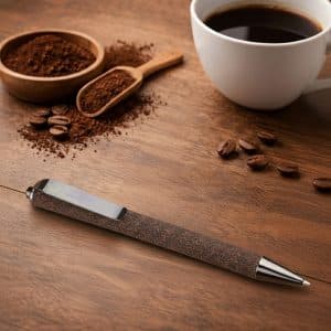 Branded Promotional Coffee Grounds Pen