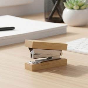 Branded Promotional Bamboo Stapler