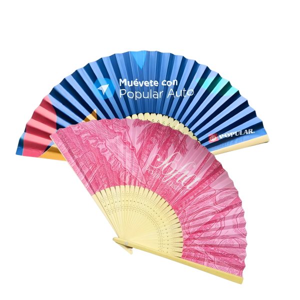 Bamboo Paper Hand Fan - Image 3