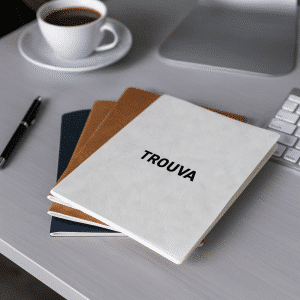Branded Promotional Velour DuPont Cover A5 Notebook