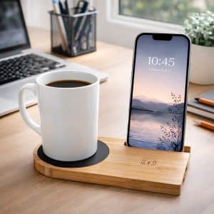 Branded Promotional Cup Warmer With Inductive Charger