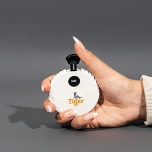 Branded Promotional Yes, No, Maybe Spinner With Bottle Opener