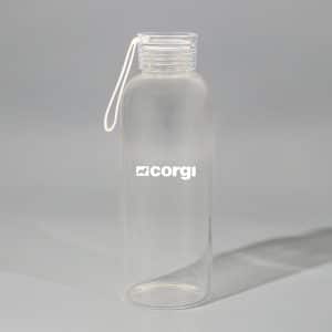 Branded Promotional Crystal 750mL Borosilicate Glass Bottle