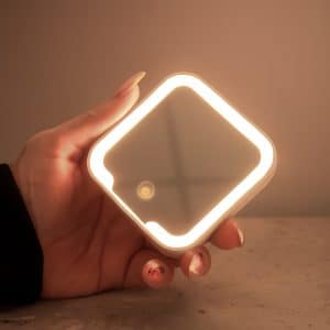 Branded Promotional Glow Compact Mirror With LED