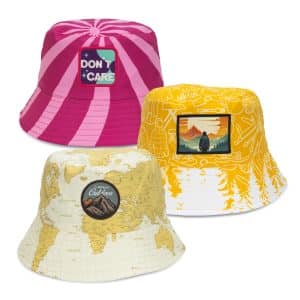 Branded Promotional Sonny Custom Bucket Hat With Full Colour Patch