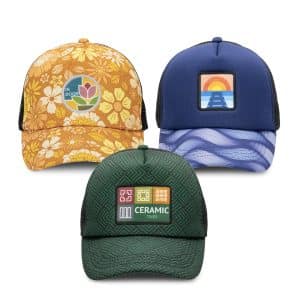 Branded Promotional Cruise Custom Cap With Full Colour Patch